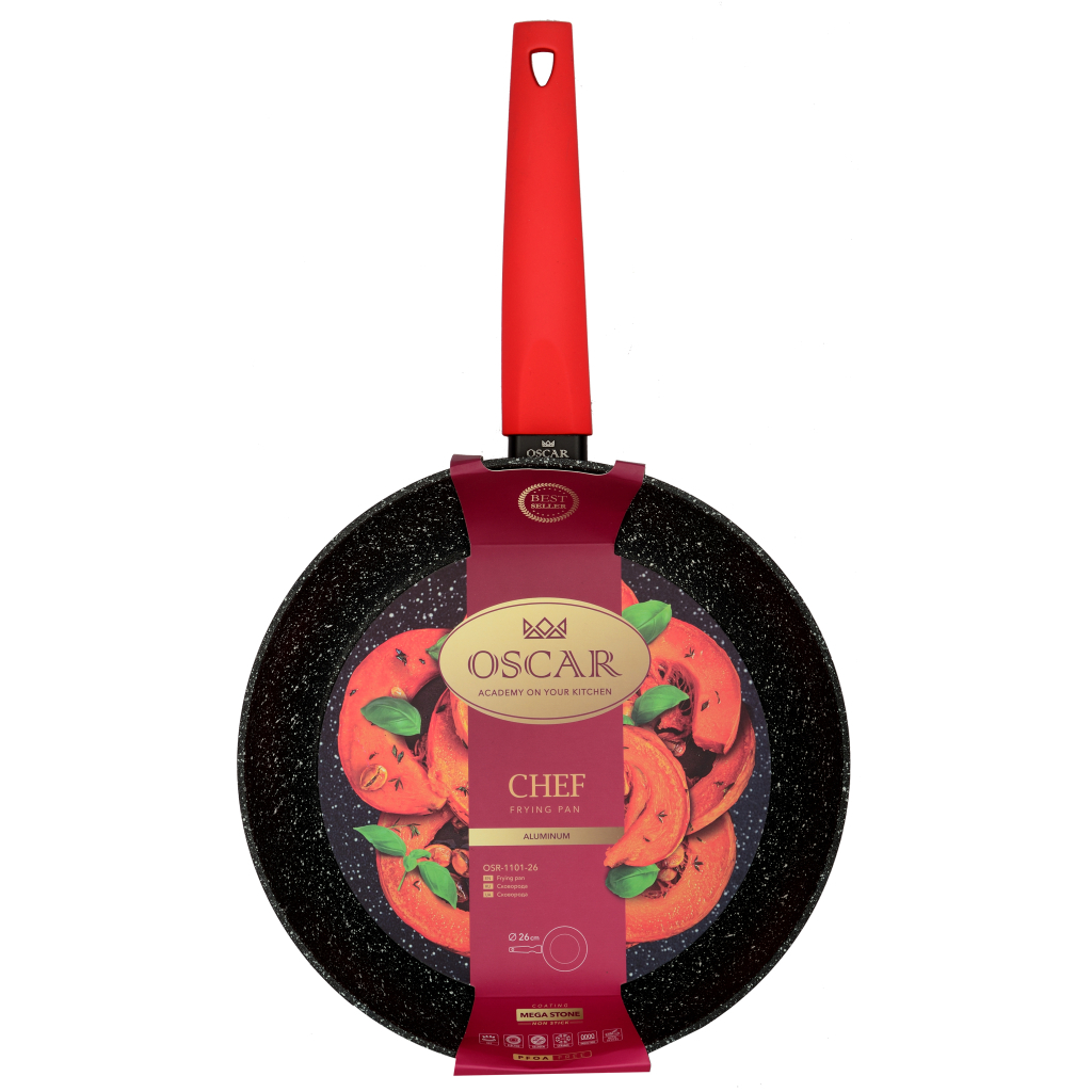 Сковорода Oscar Chef без кришки 26 см (OSR-1101-26) - зображення 3