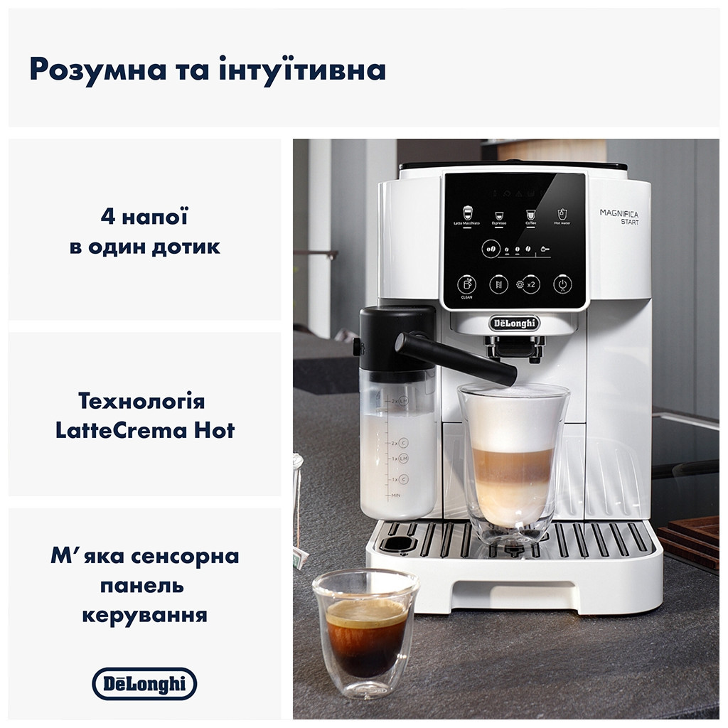 Кавомашина DeLonghi ECAM 220.61.W - зображення 6