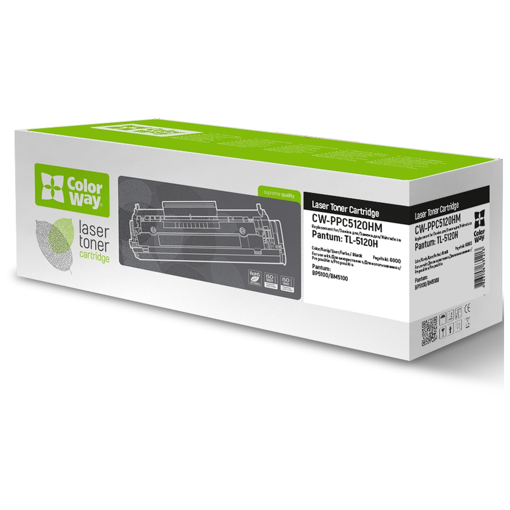 Картридж ColorWay Pantum TL-5120H BP5100/BM5100 6K (CW-PPC5120HM) - изображение 1