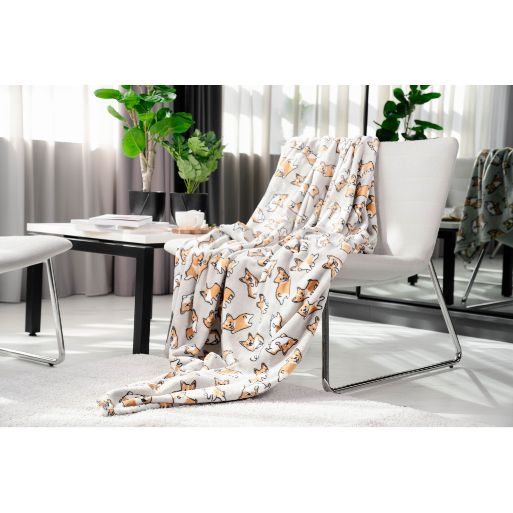 Плед Ardesto Flannel коргі, 160х200 см (ART0109PB) - зображення 2