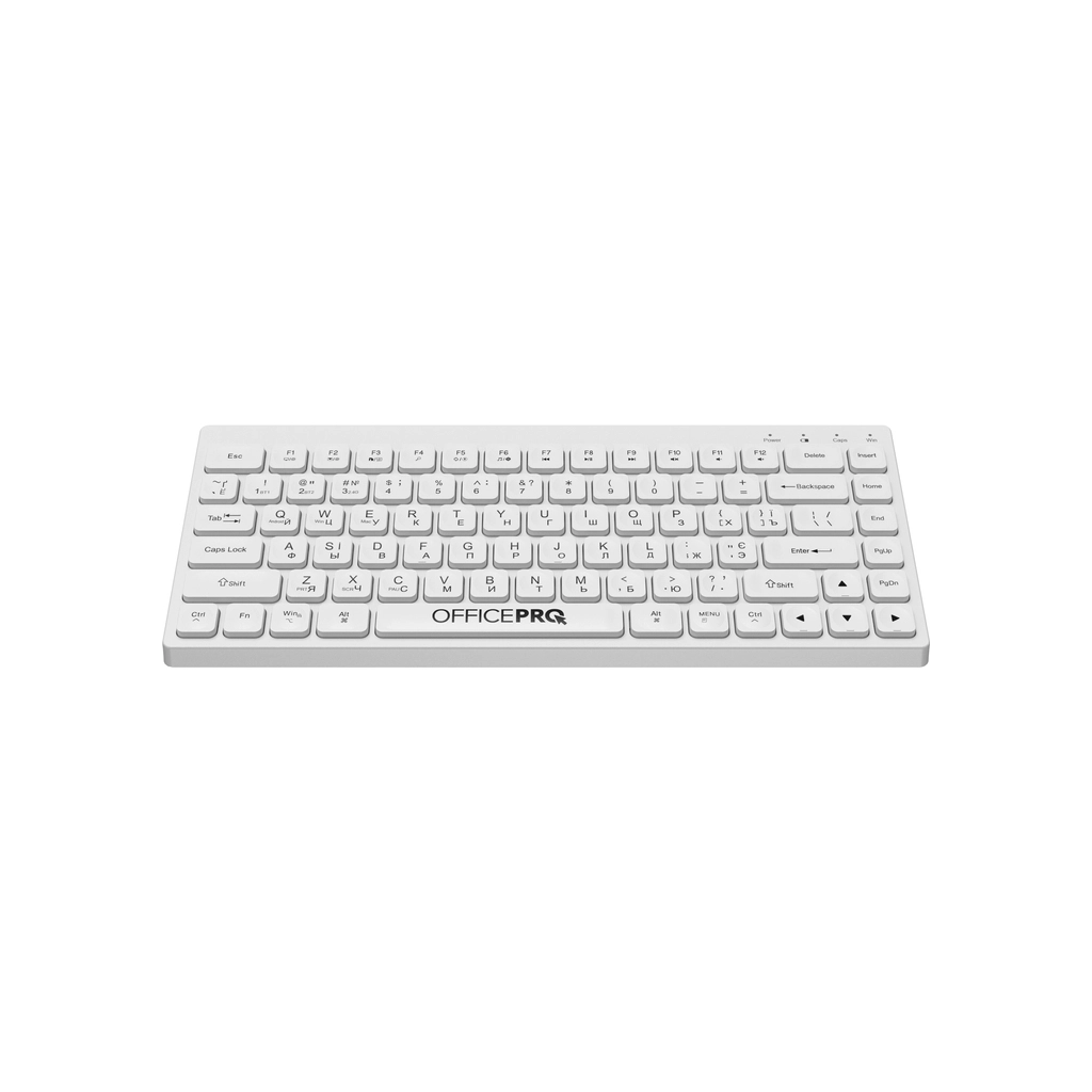 Клавіатура OfficePro SK955W Wireless/Bluetooth White (SK955W) - зображення 2
