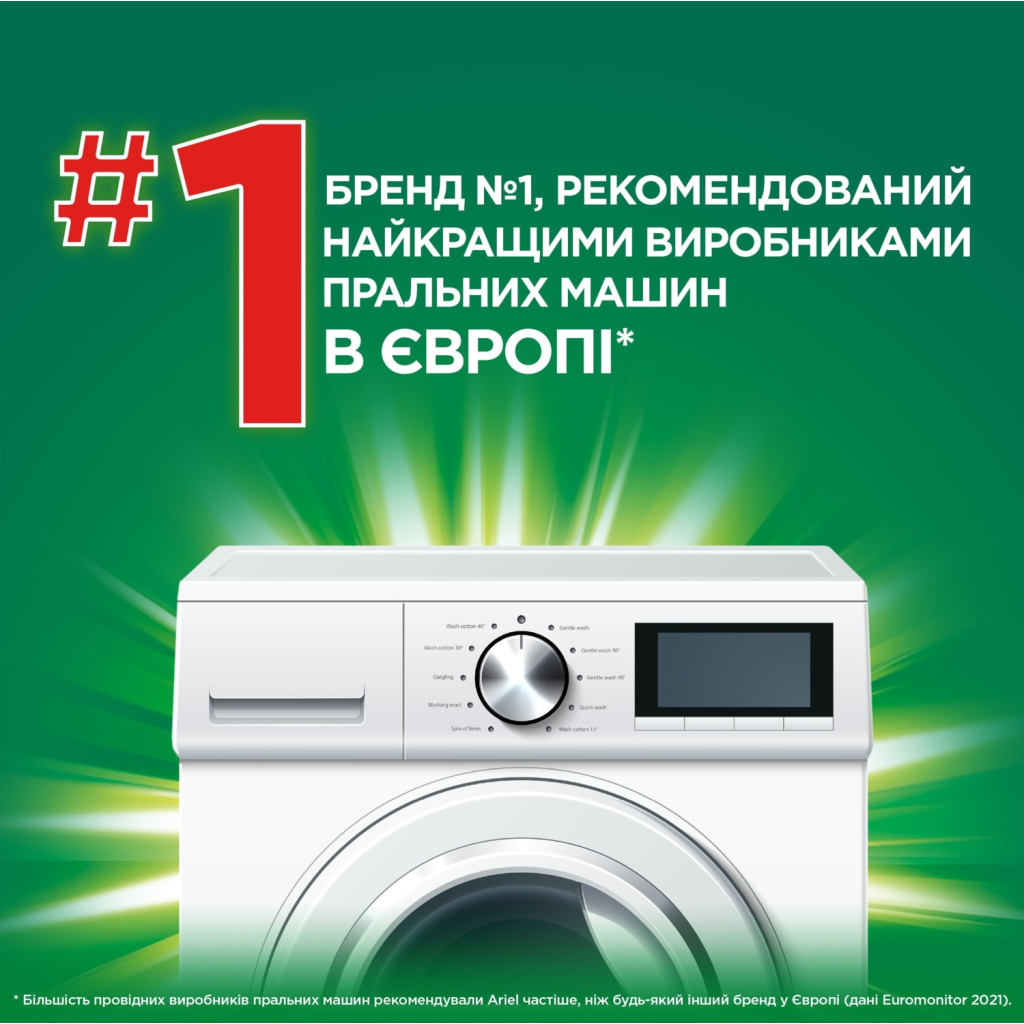 Гель для прання Ariel Гірське джерело 1.125 л (8700216691291) - изображение 6