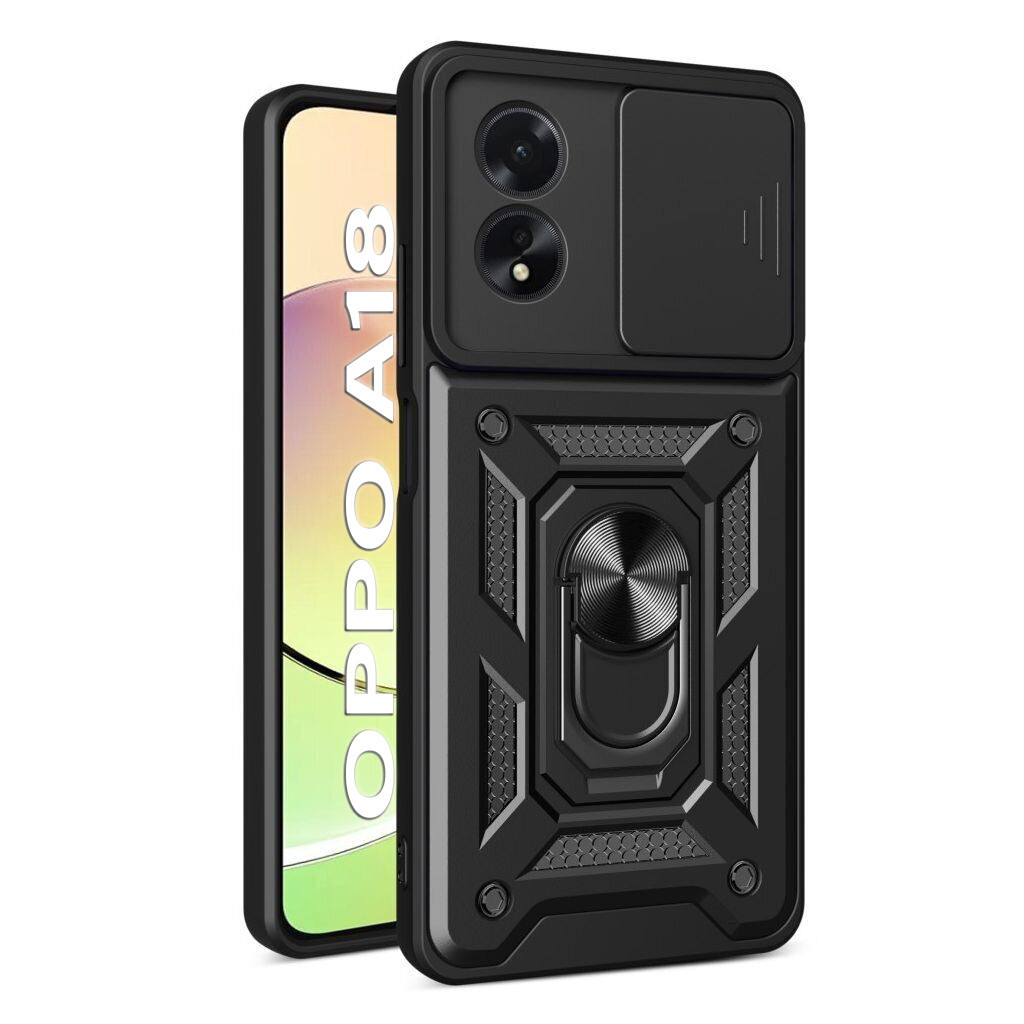 Чохол до мобільного телефона BeCover Military Oppo A18 Black (710712) - зображення 1