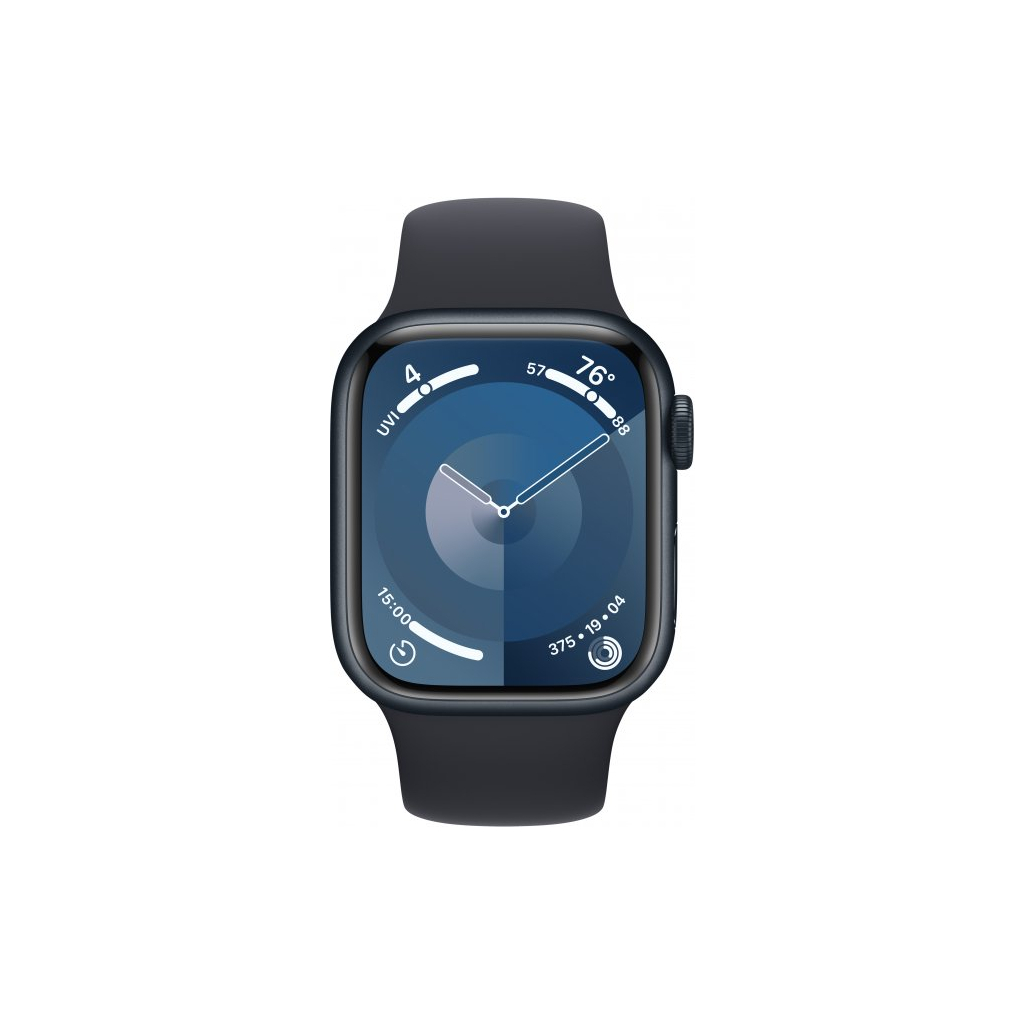 Смарт-годинник Apple Watch Series 9 GPS 41mm Midnight Aluminium Case with Midnight Sport Band - M/L (MR8X3QP/A) - зображення 2