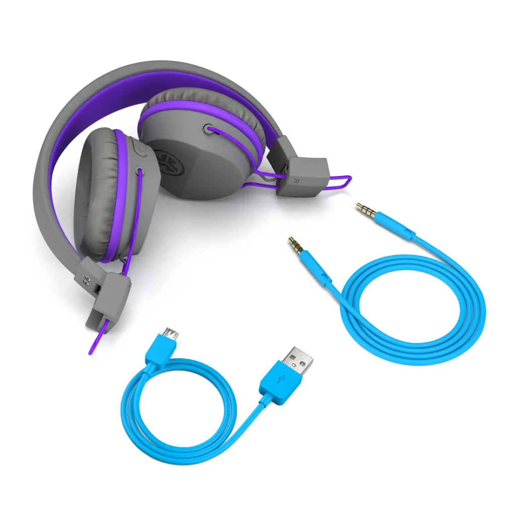 Навушники Jlab JBuddies Studio Wireless Graphite/Purple (IEUHBSTUDIORGRYPRPL4) - зображення 4