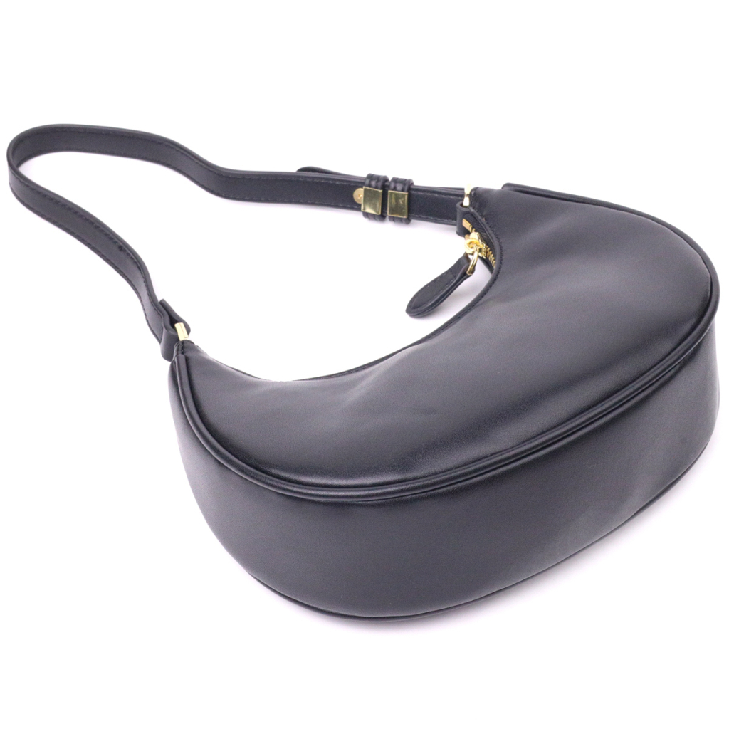 Сумка Vintage Жіноча хобо з натуральної гладкої шкіри Чорна (21288) - зображення 5