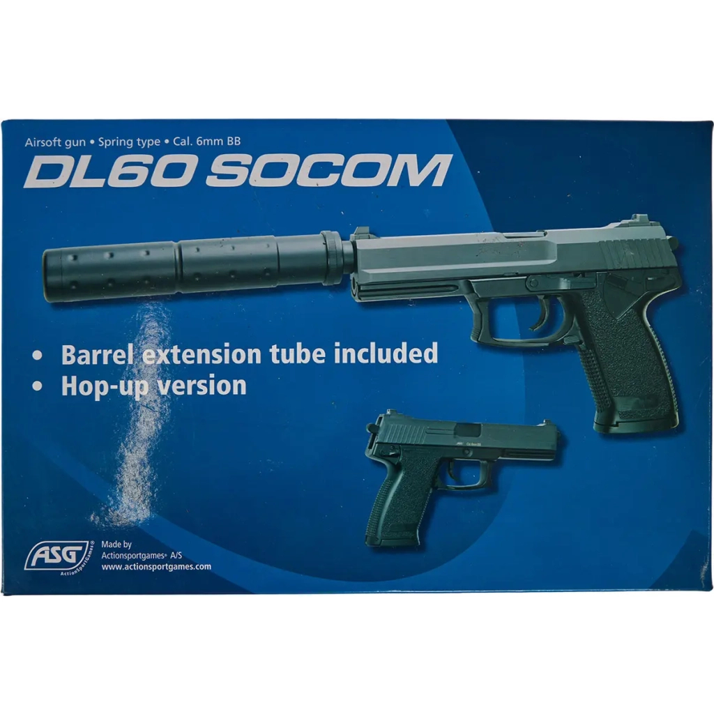 Страйкбольний пістолет ASG DL 60 SOCOM Spring Black (15918) - зображення 8