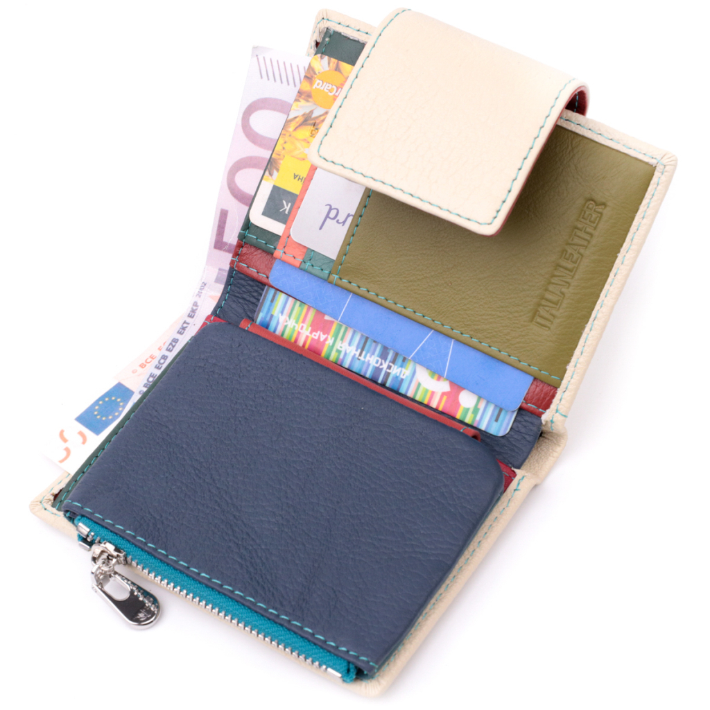 Гаманець ST Leather З натуральної шкіри Білий (19451) - зображення 7