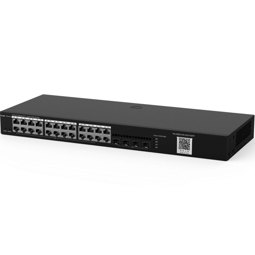 Комутатор мережевий Ruijie Networks RG-NBS3100-24GT4SFP - зображення 4