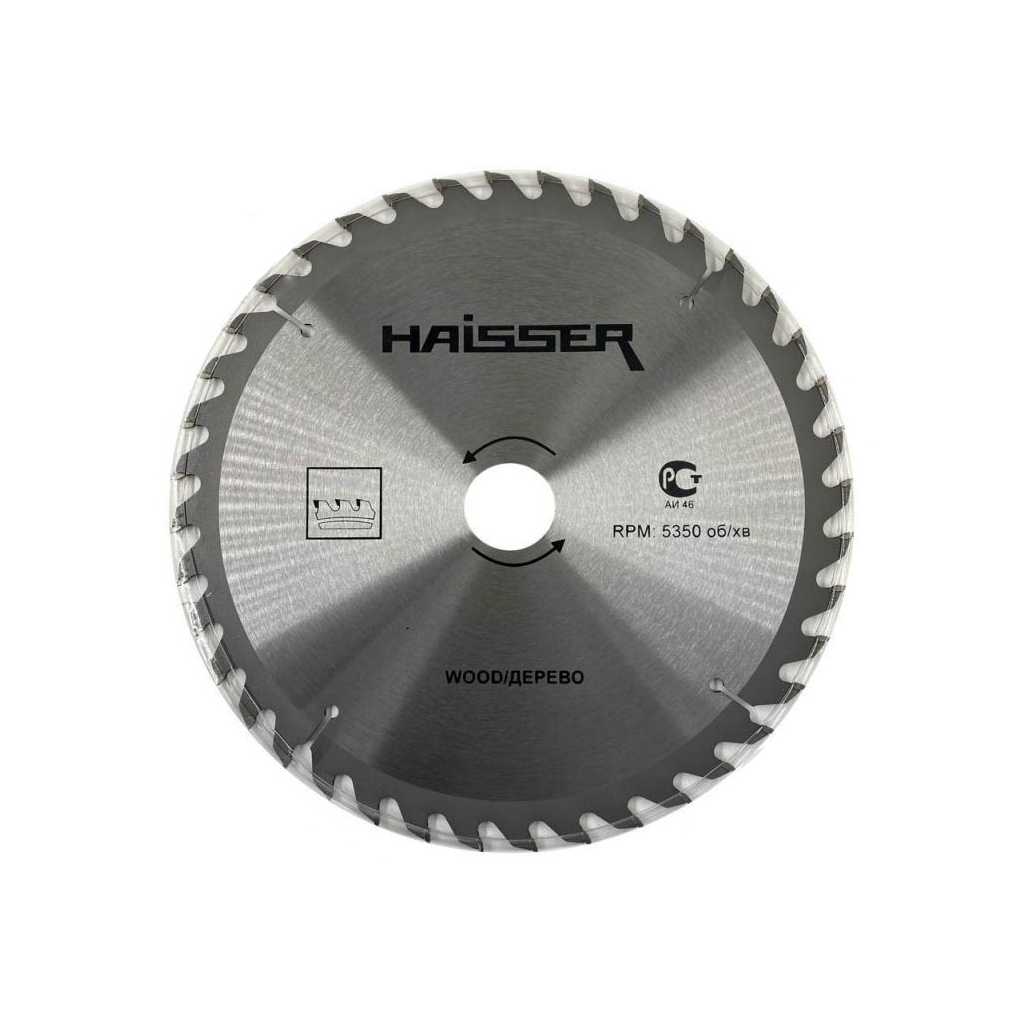 Диск пильний HAISSER по дереву - 255x32 60 зуб. (118494) - зображення 1