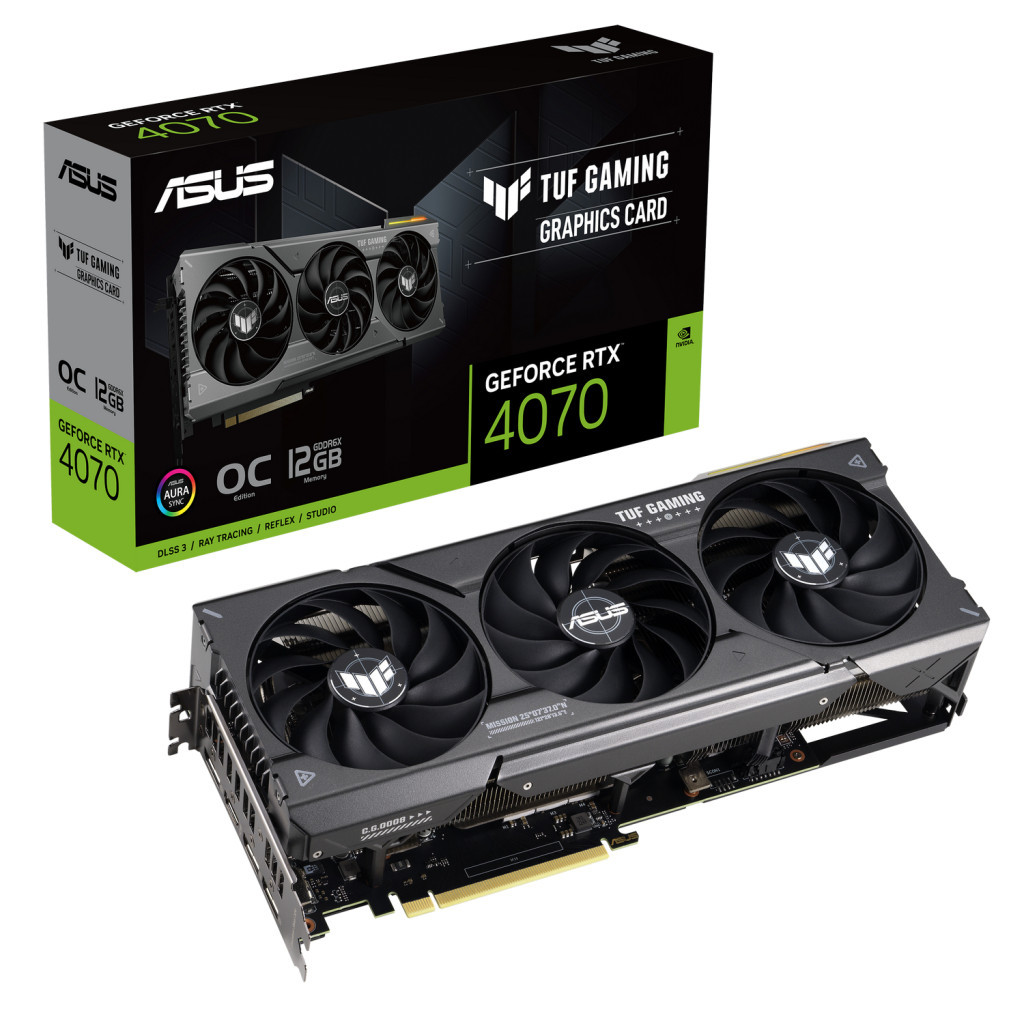 Відеокарта ASUS GeForce RTX4070 12Gb TUF OC GAMING (TUF-RTX4070-O12G-GAMING) - зображення 2
