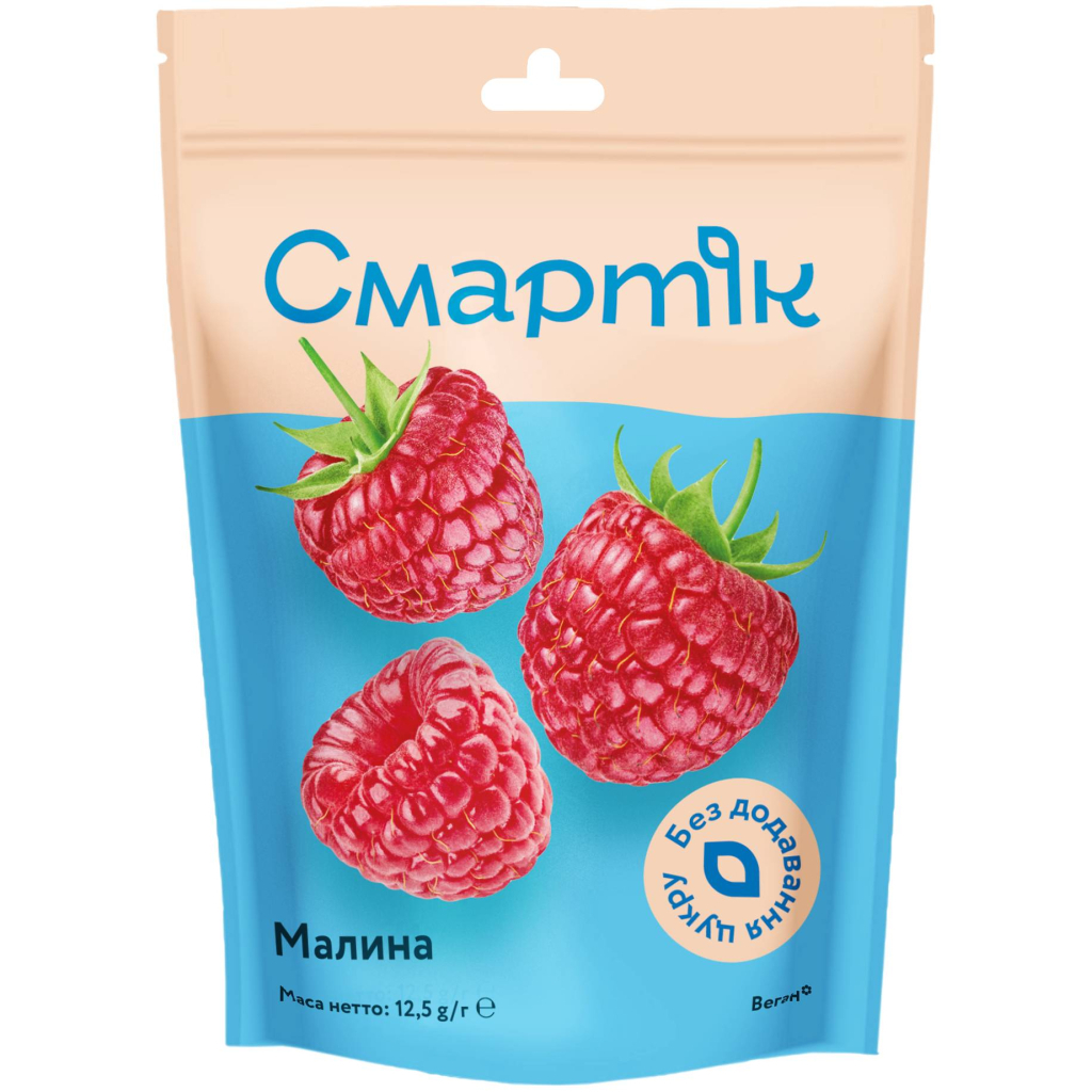 Сухофрукти Смартік Малина сублімована ціла 12.5 г (1600070) - зображення 1
