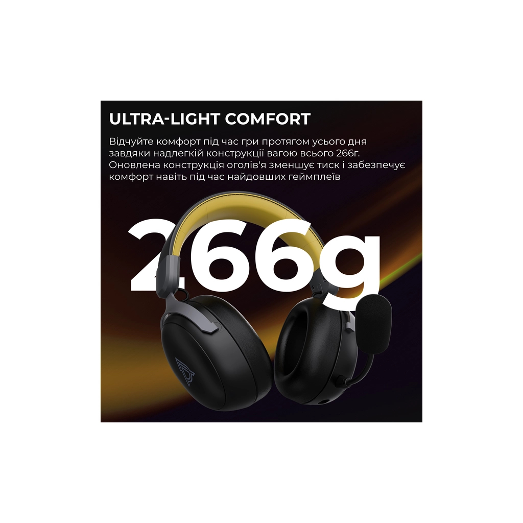 Навушники Ajazz AHM08 MAX 3-Mode Black (AHM08-MAX-BGY) - зображення 5