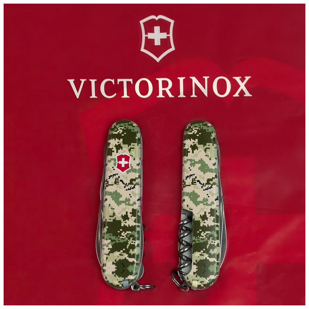 Ніж Victorinox Climber Army Піксель + Лого (1.3703.3_W3941p) - изображение 11