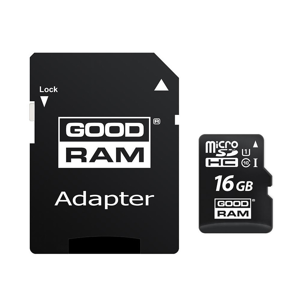 Карта пам'яті Goodram 16GB microSDHC Class 10 (M1AA-0160R12) - зображення 1