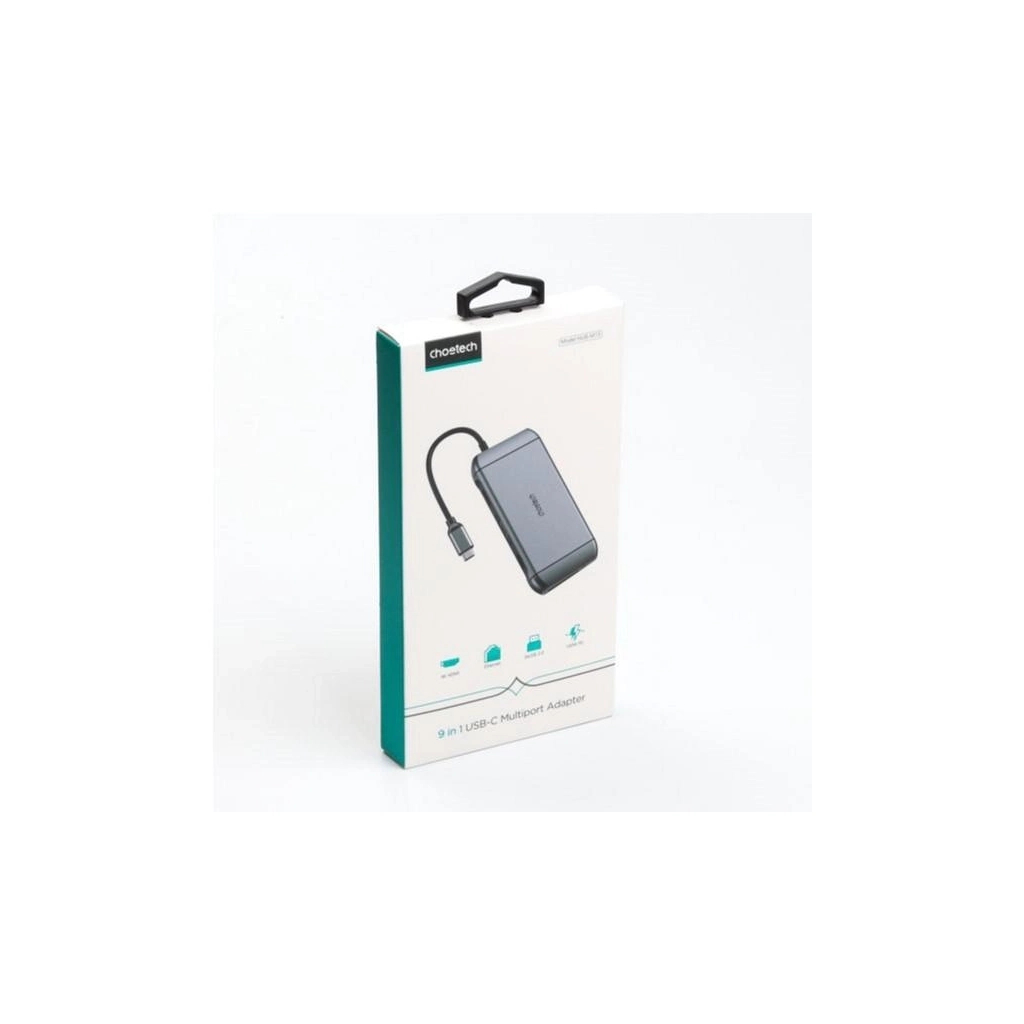 Концентратор Choetech USB-C 9-in-1 (HUB-M15-GY) - изображение 10