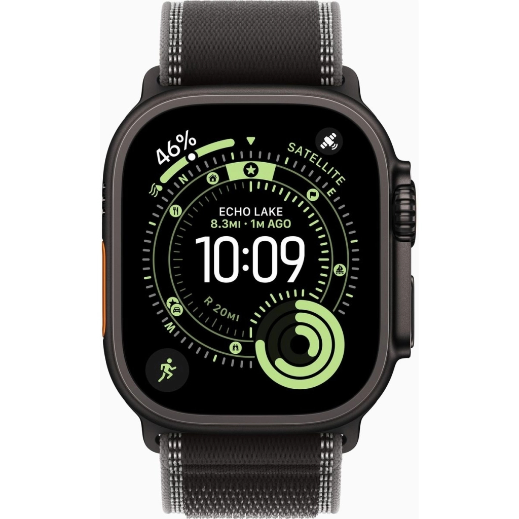 Смарт-годинник Apple Watch Ultra 3 GPS + Cellular 49mm Black Titanium Case with Black/Charcoal Trail Loop - S/M (MF1D4QP/A) - зображення 2