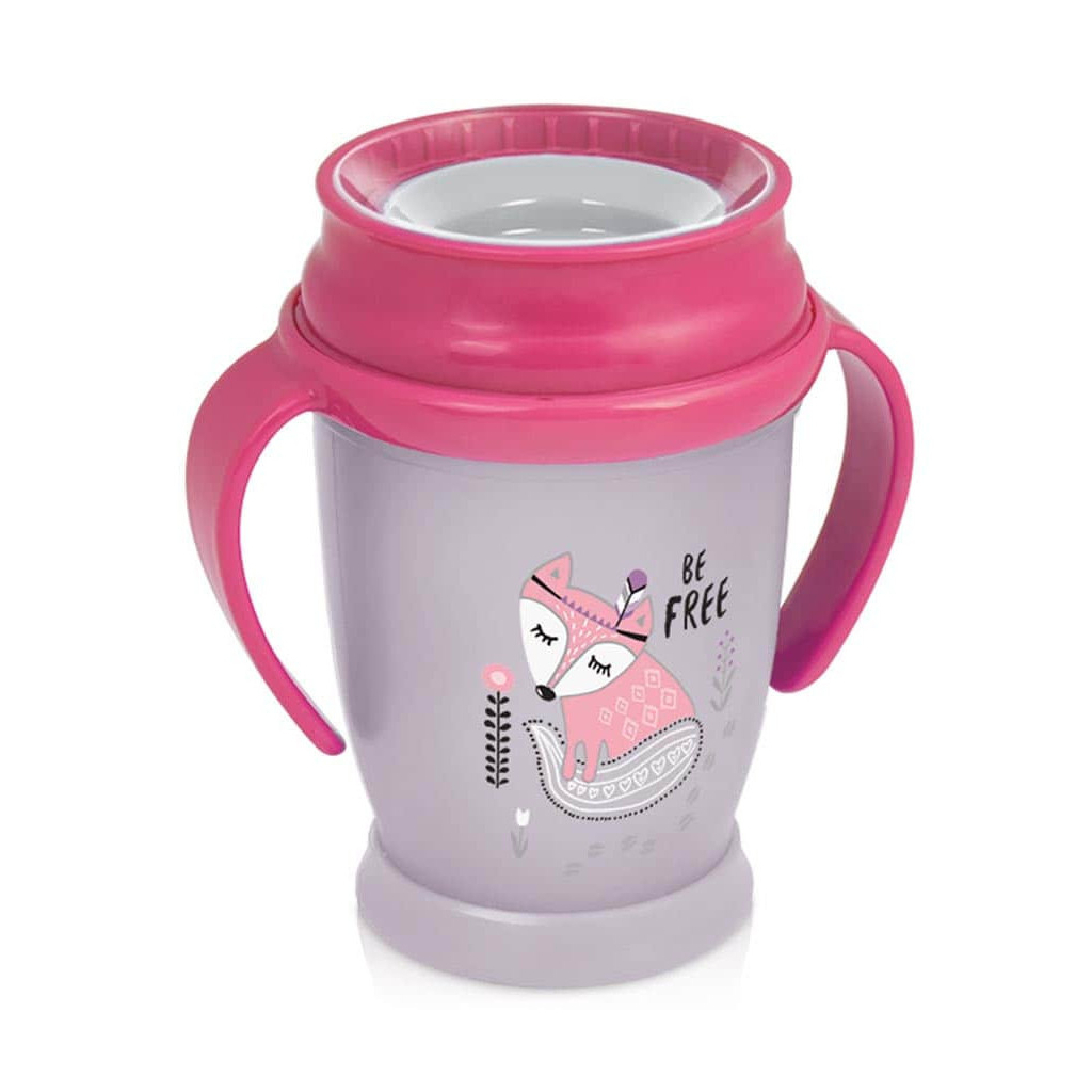 Поїльник-непроливайка Lovi 360 з ручками Junior Indian Summer Girl 250 мл (1/591new) - зображення 1