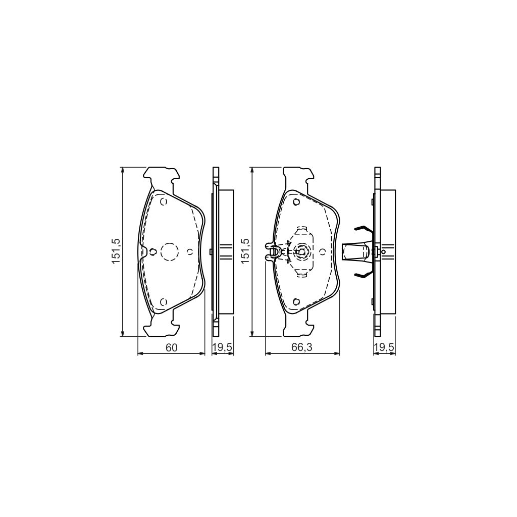 Гальмівні колодки Bosch 0 986 494 002 - зображення 3