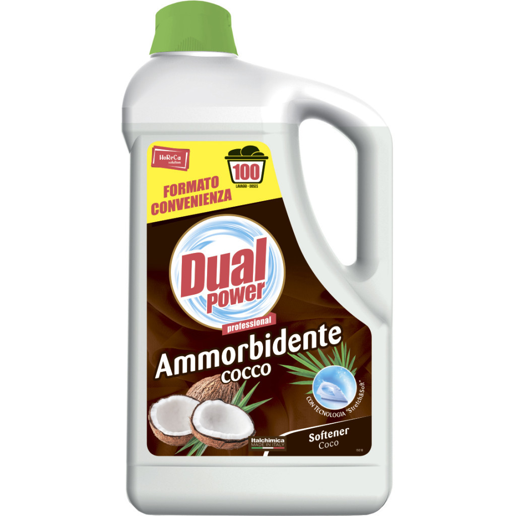 Кондиціонер для білизни Dual Power Кокос 5 л (8054633838334) - зображення 1