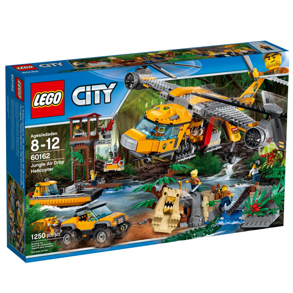 Конструктор LEGO City Вертоліт для доставки вантажів у джунглі (60162) - зображення 1