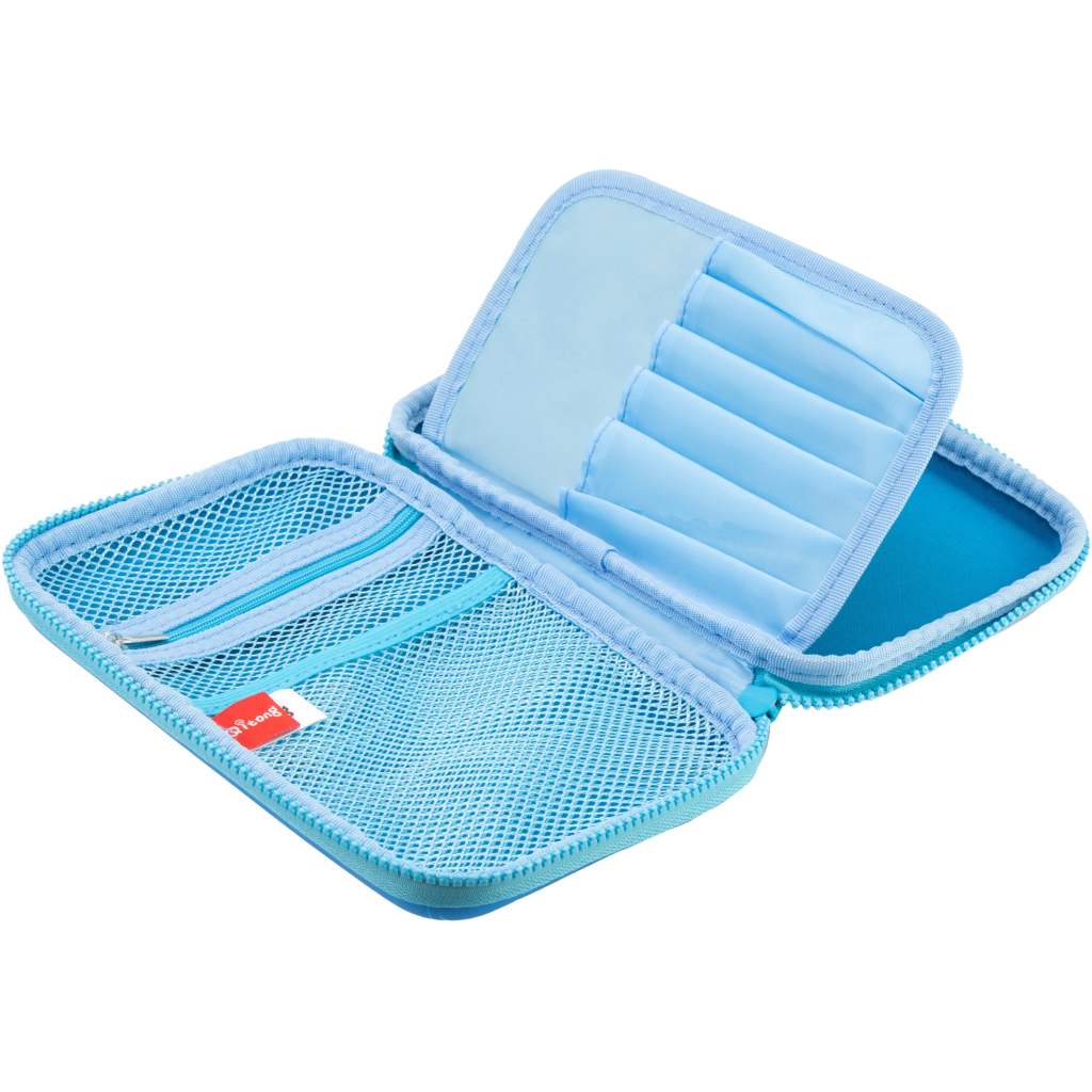 Пенал Cool For School 1 відділення Блакитний (QT-5653-Blue) - зображення 3