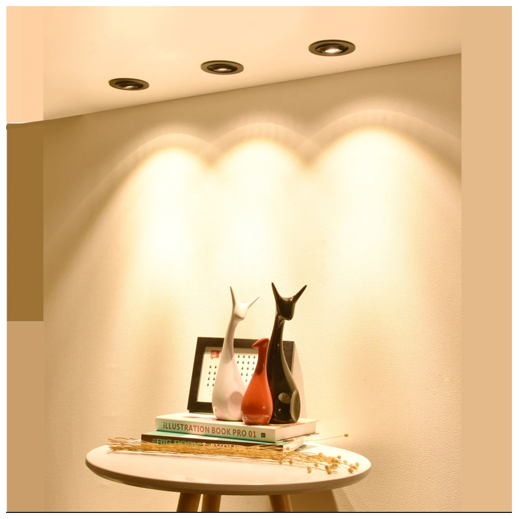 Світильник точковий Videx під лампу GU10 врізний Круглий Чорний (VL-SPF08R-B) - изображение 4