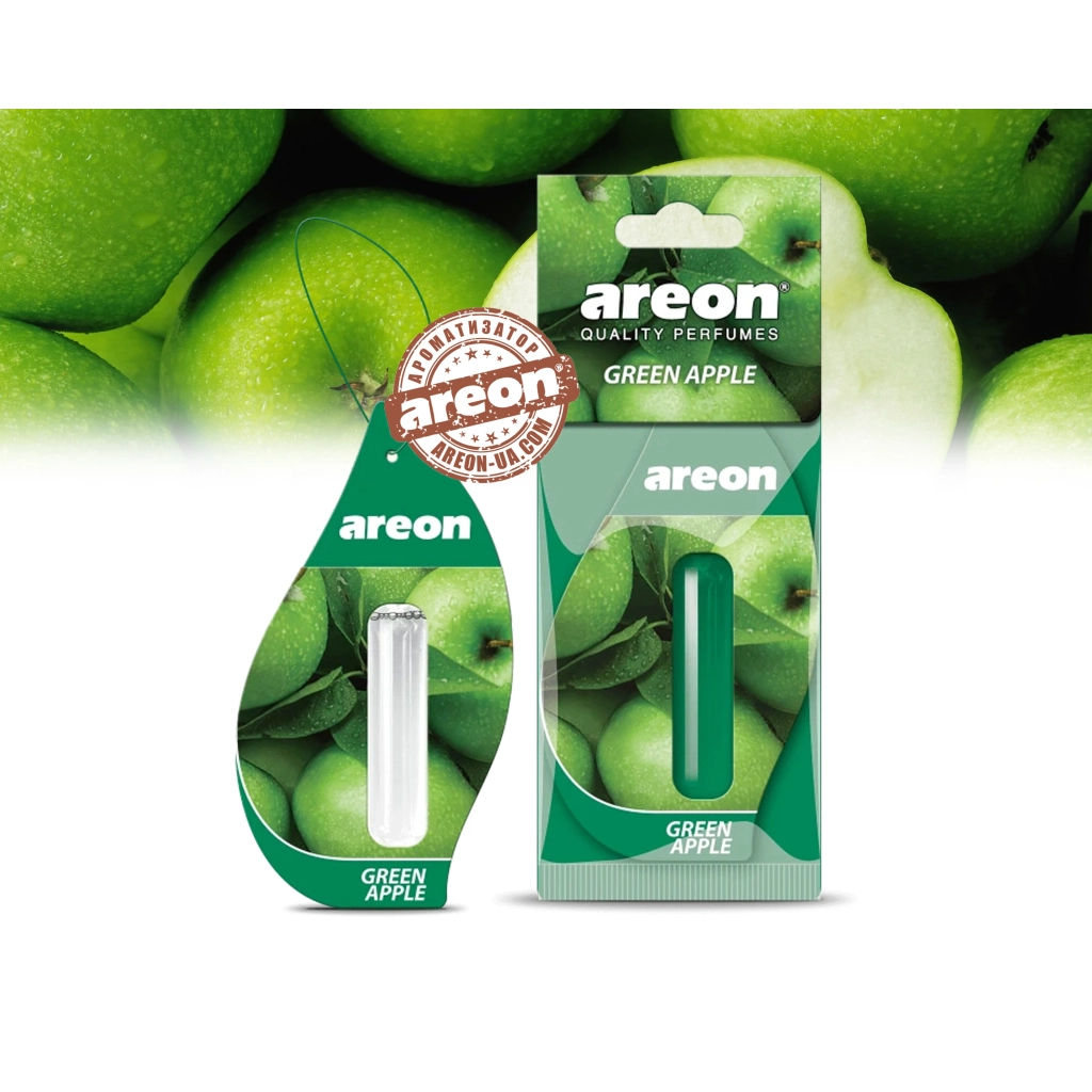 Ароматизатор для автомобіля Areon Green apple 5 мл (77136) - изображение 2