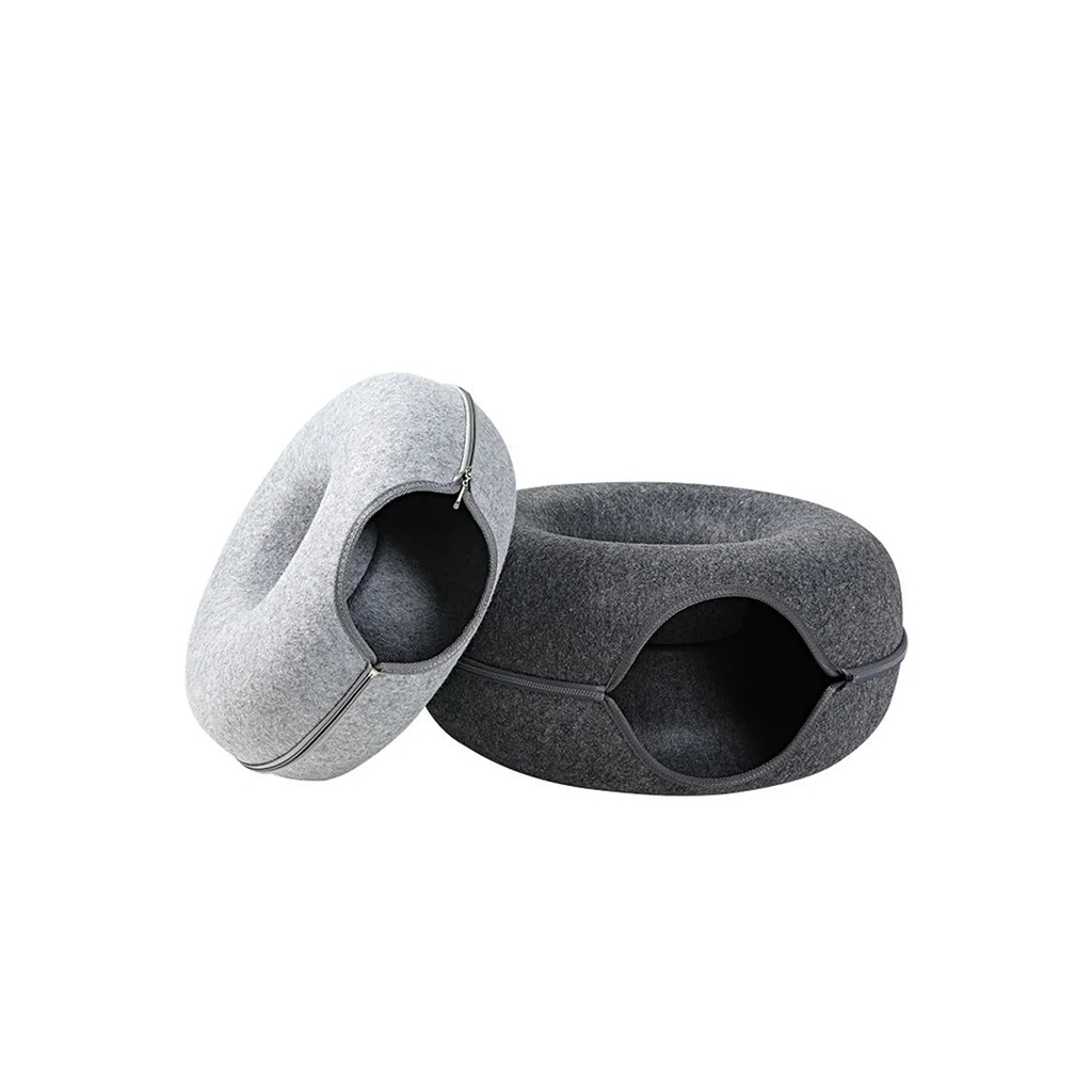 Лежак для тварин Lapka Інтерактивний тунель L сірий (LPK-05-02) - изображение 11