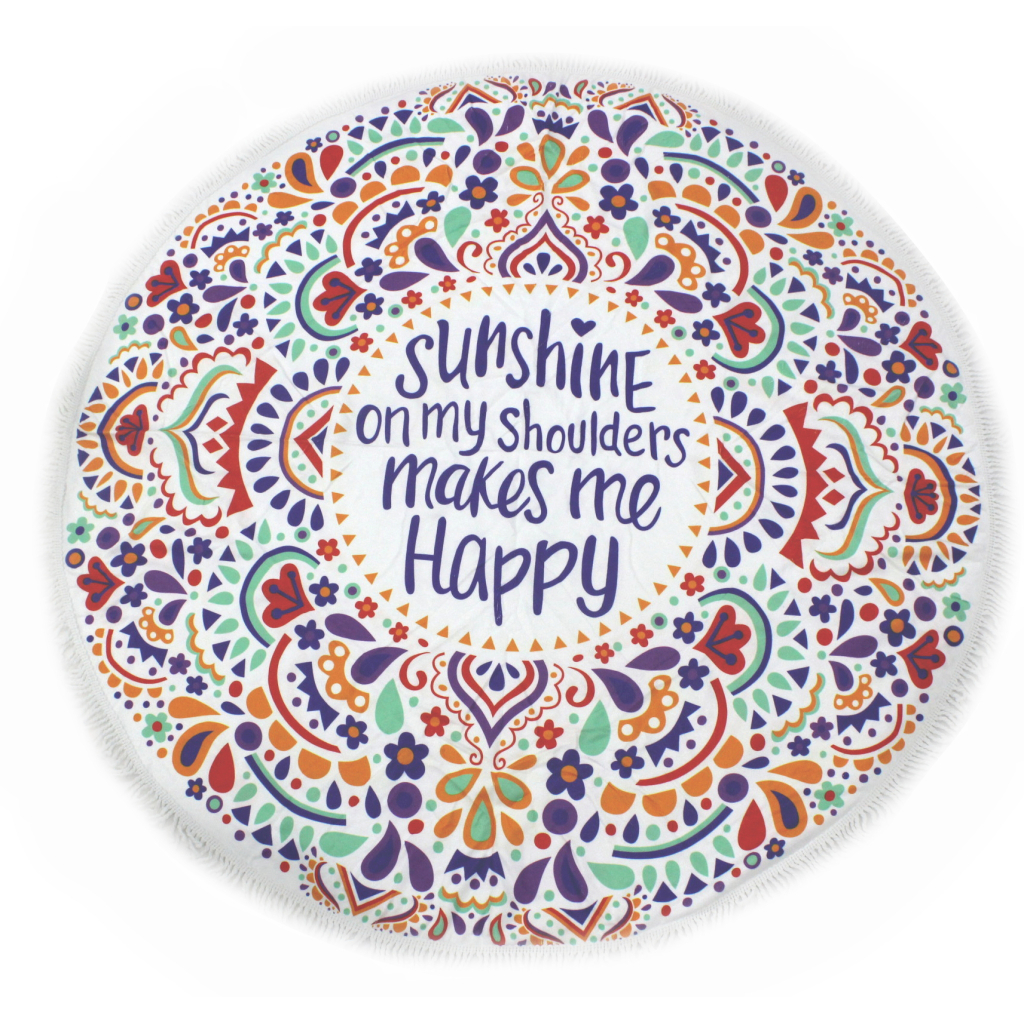 Рушник MirSon пляжний №5073 Summer Time Sunshine 150x150 см (2200003947816) - зображення 1