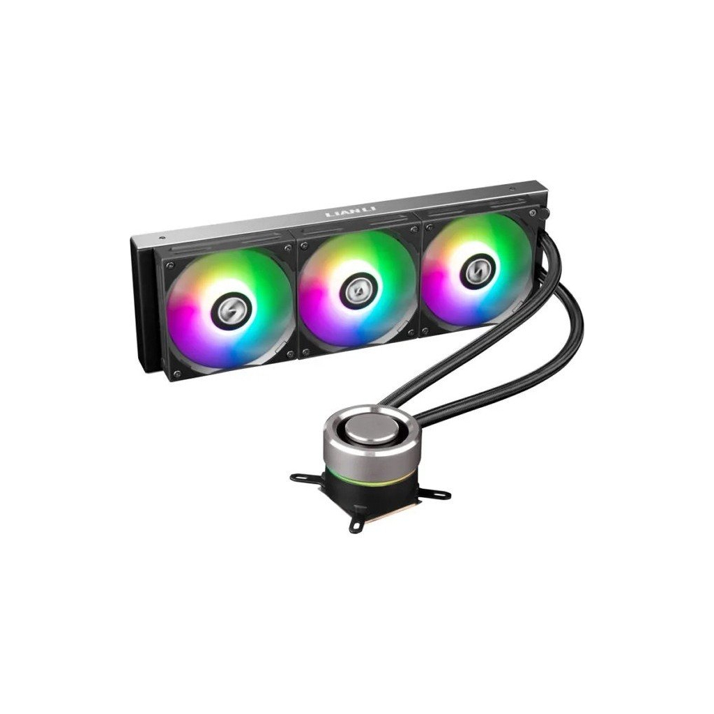 Система рідинного охолодження Lian Li Galahad AIO 360 Black Liquid Cooler with RGB (G89.GA360B.01) - зображення 2