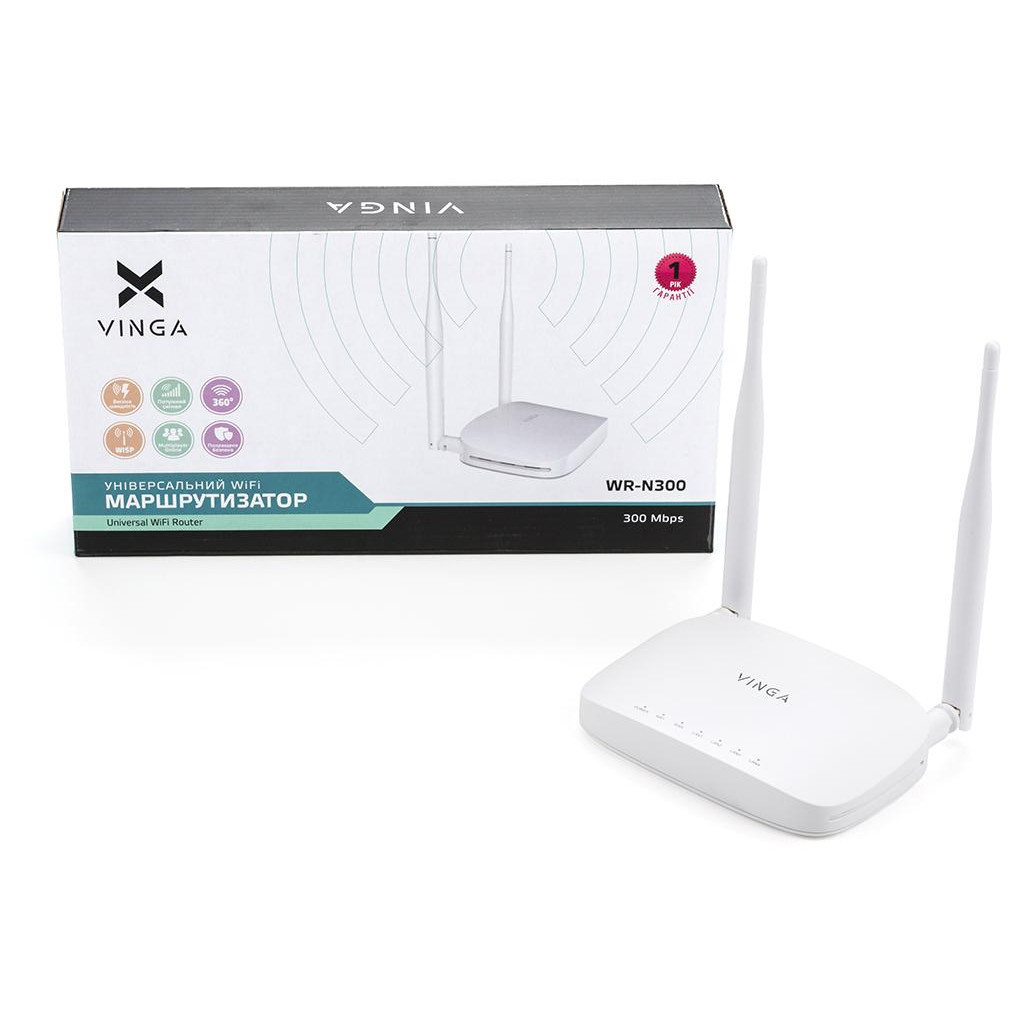 Маршрутизатор Vinga WR-N300 v2 (WR-N300v2) - зображення 11