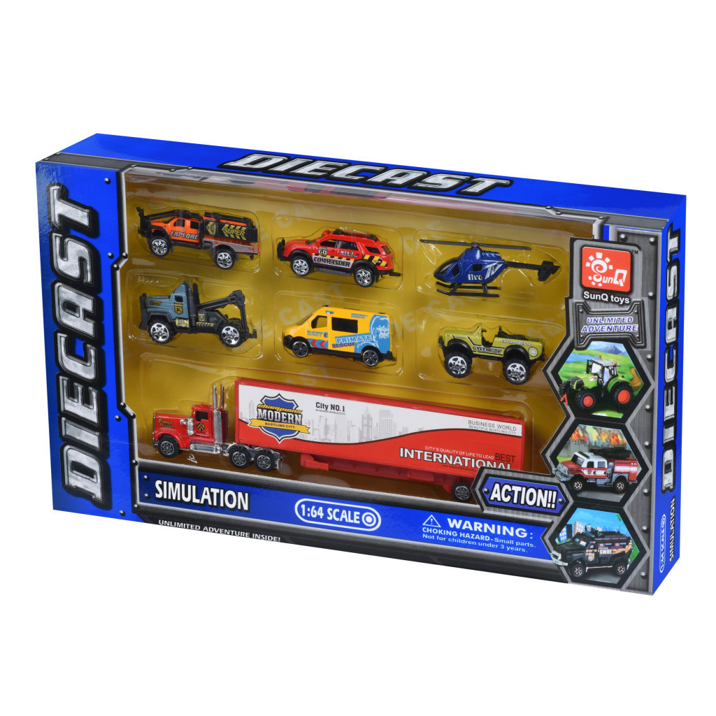 Спецтехніка Same Toy Diecast Грузовик с джипами (80956-6Ut) - зображення 16