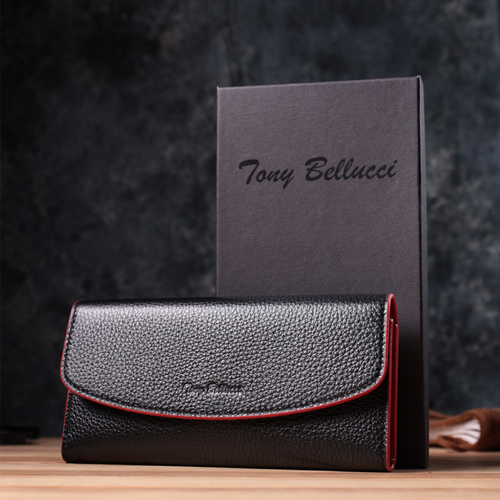 Гаманець Tony Bellucci З натуральної шкіри Чорний (22860) - зображення 10