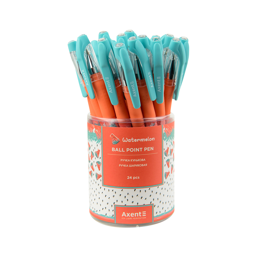 Ручка кулькова Axent Watermelon, синя (AB1049-33-A) - зображення 4