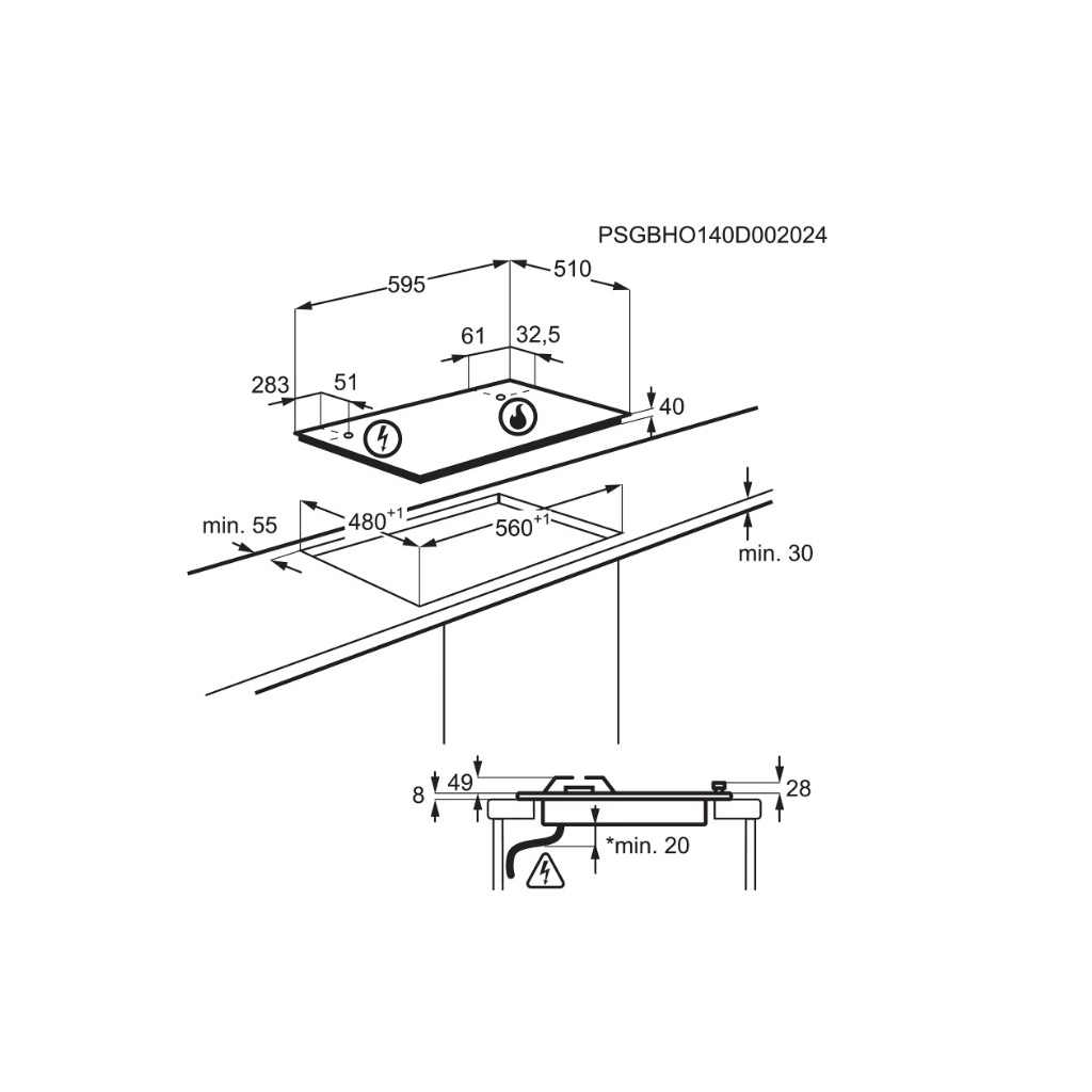 Варочна поверхня Electrolux KGS6436RK - зображення 6