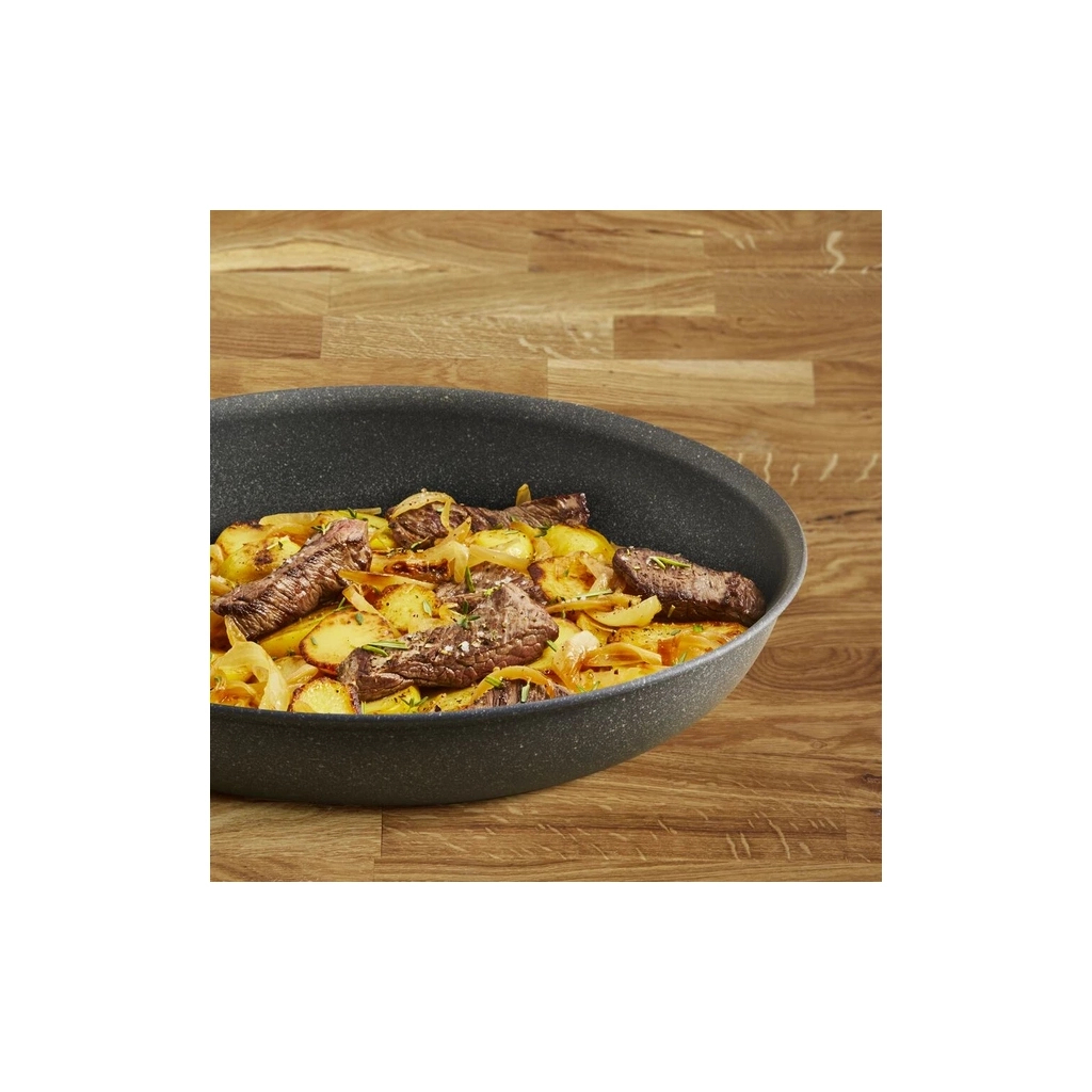 Сковорода Tefal Hard Stone 20 см, алюміній, бакеліт, сірий (D4560253) - зображення 10