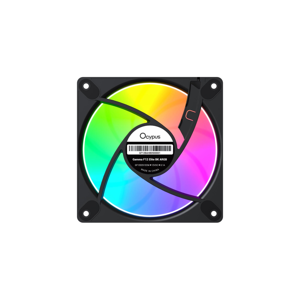 Кулер до корпусу OCYPUS GAMMA F12 ELITE BK ARGB (GAMMA-F12-BK1AM00E-GL) - зображення 3