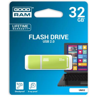 USB флеш накопичувач Goodram 32GB UMO2 Orange Green USB 2.0 (UMO2-0320OGR11) - зображення 6