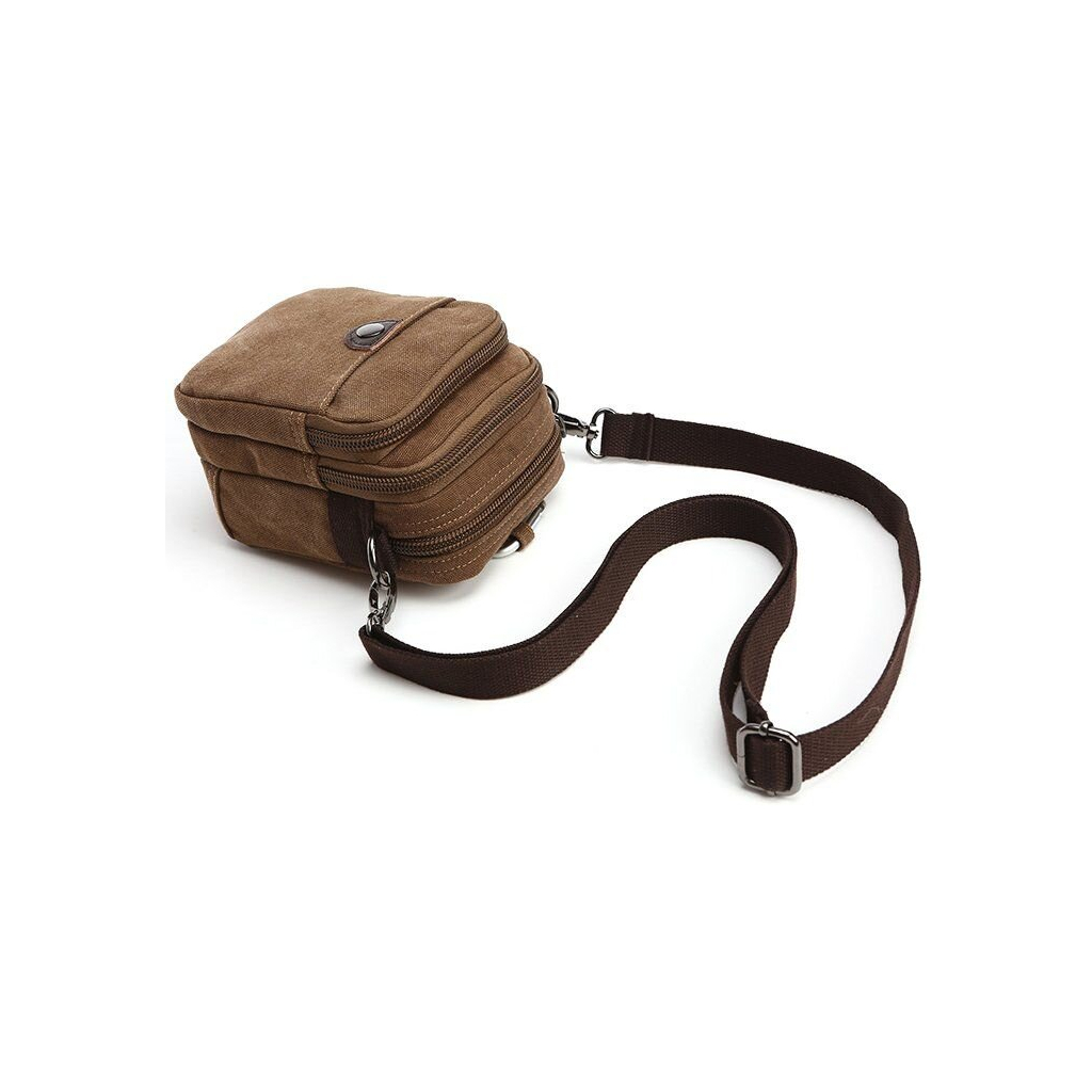 Сумка Vintage Текстильна Коричнева (20163) - зображення 3