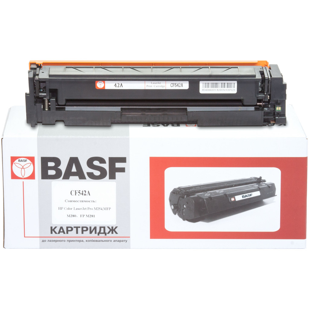Картридж BASF для HP CLJ M280/M281/M254 Yellow (KT-CF542A) - зображення 1