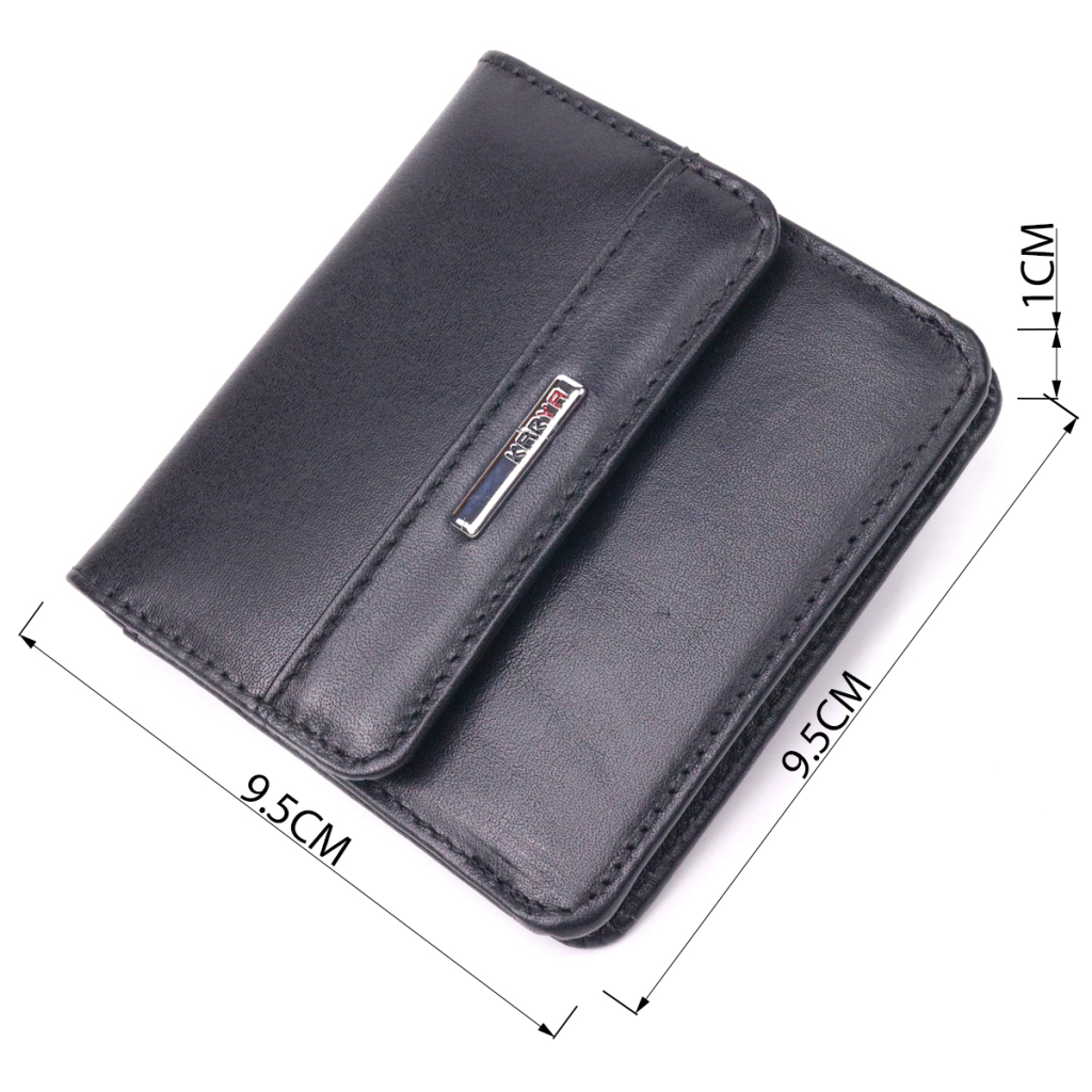 Гаманець Karya З натуральної шкіри Чорний (21432) - зображення 3