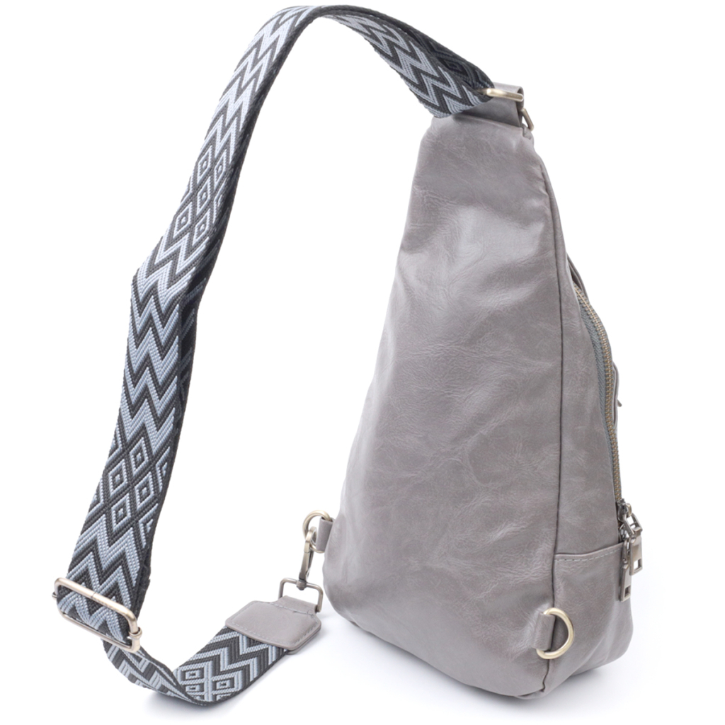 Сумка Vintage З екошкіри Сіра (22777) - зображення 2