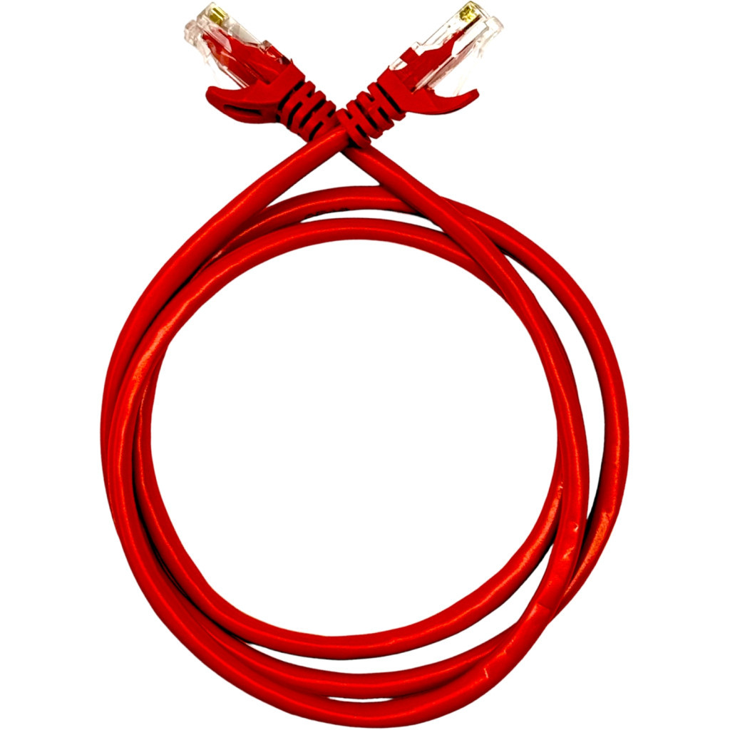 Патч-корд 3м UTP cat.5e, CCA, 24AWG, red GEAR (GPC-UTPCCARJ45-3R) - зображення 2