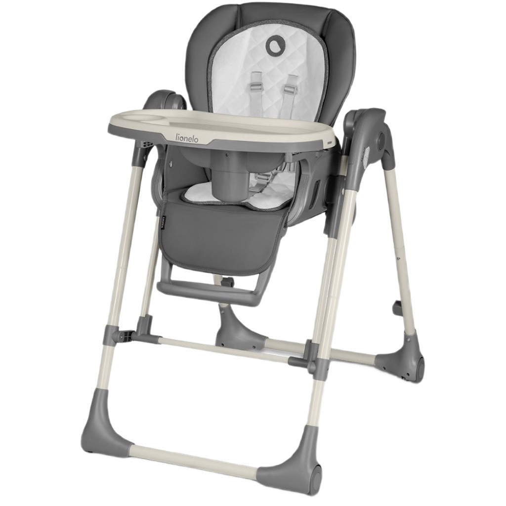 Стілець для годування Lionelo 2 в 1 Laurice Grey Stone з функцією гойдалки (LO-LAURICE GREY STONE) - зображення 1