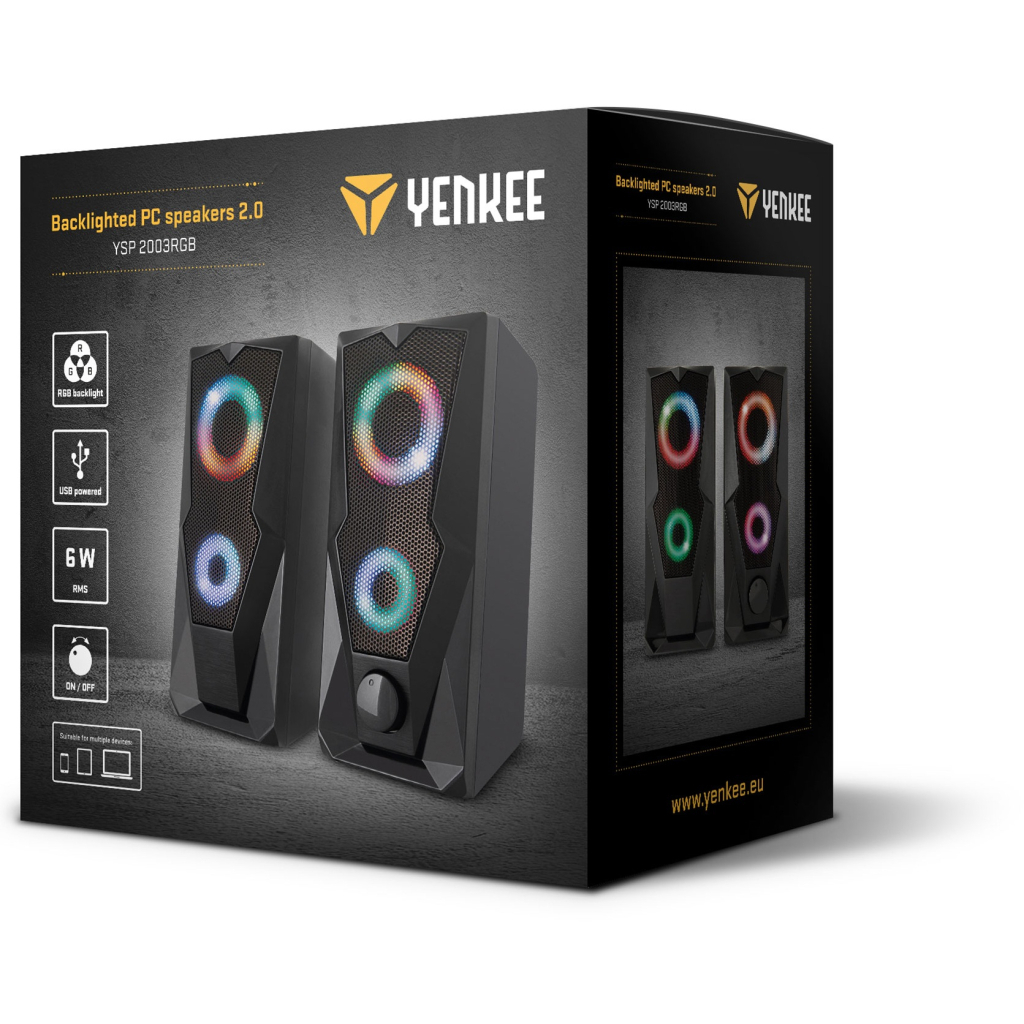Акустична система YENKEE YSP 2003RGB USB Black (45015339) - зображення 3