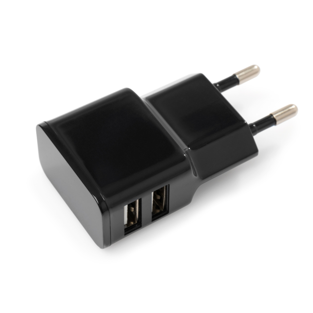 Зарядний пристрій Vinga 2 Port USB Wall Charger 2.1A (VCPWCH2USB2ABK) - зображення 2