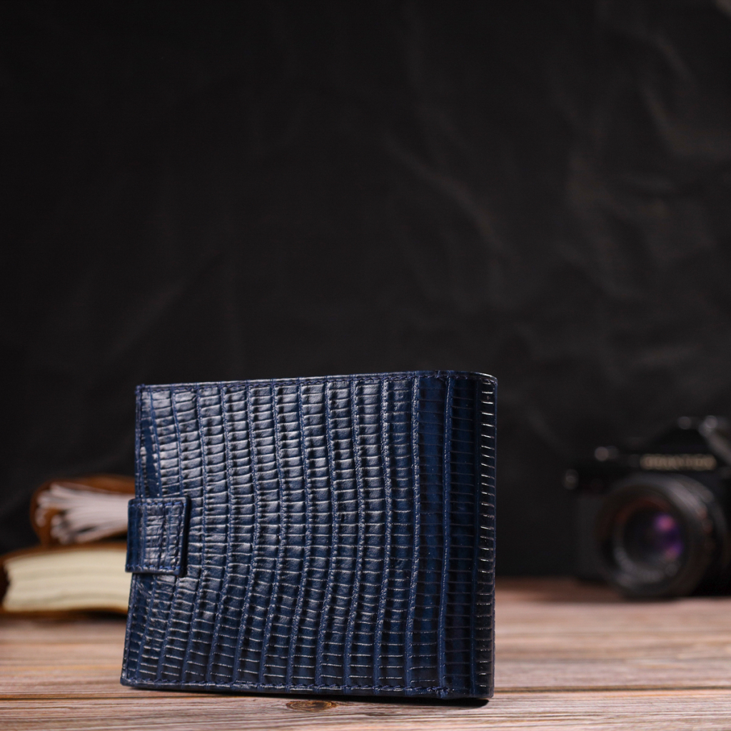 Гаманець Canpellini З натуральної шкіри Синій (21887) - зображення 9