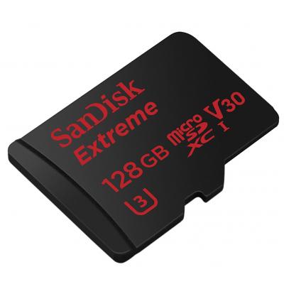 Карта пам'яті SanDisk 128GB microSD class 10 V30 A1 UHS-I U3 4K Extreme (SDSQXAF-128G-GN6MA) - зображення 3