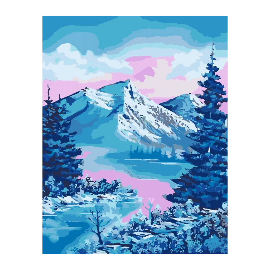 Картина по номерам Rosa Star Winter Mountain 35х45 см (4823098521884) - зображення 1